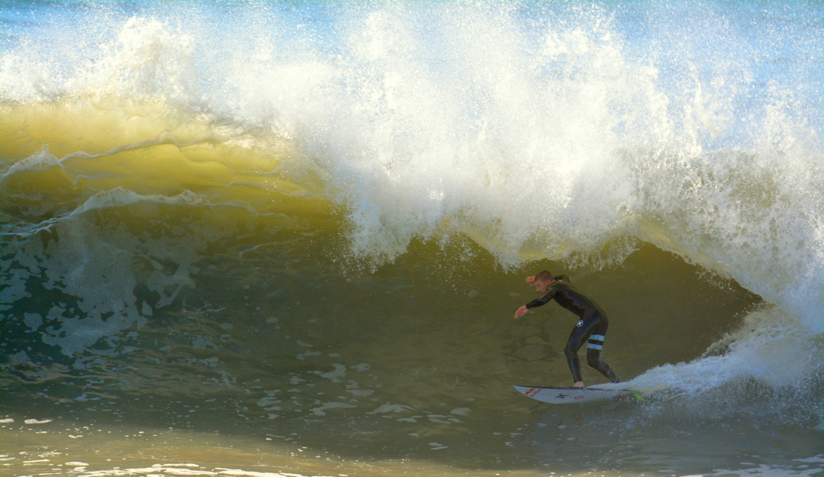 Kolohe Andino pumping through. Photo: Wes Harding