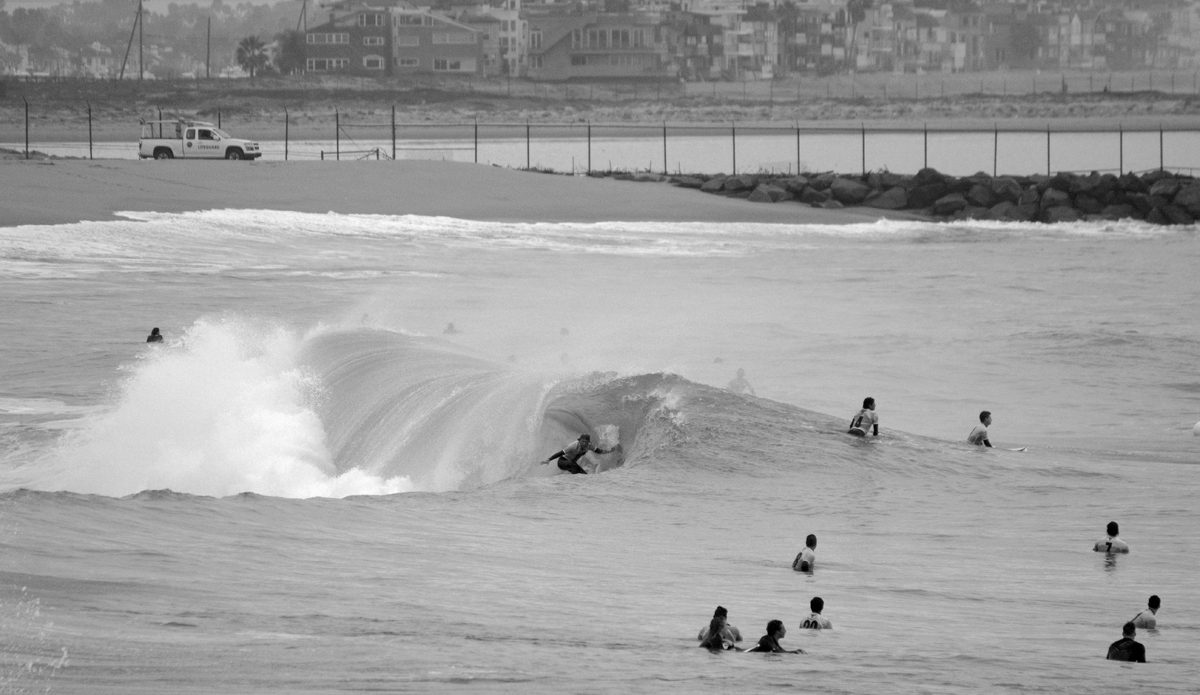 Jake Telikamp at the Morgan Wave of the Day Contest, which is held in remembrance of Mike Morgan. All proceeds of the contest benefit the Kevin Wojeck Foundation (https://explorersforlife.org). Photo: Wes Harding
