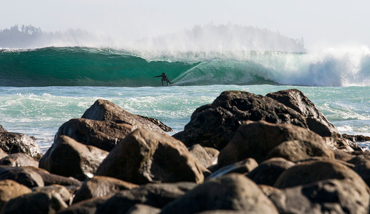 Issac Raddysh is one of Canada\'s next up and coming surfers. Living on the west coast of Vancouver Island in a land of right-handers, goofy footers like himself have to learn tube riding the hard way. Photo: <a href=\"https://www.kylervos.com/index2.php#!/Home\">Kyler Vos</a>