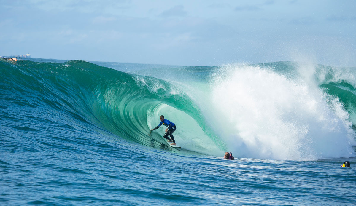Ian Walsh under the lip. Photo: <a href=\"https://www.redbullcapefear.com/\"> Red Bull</a>