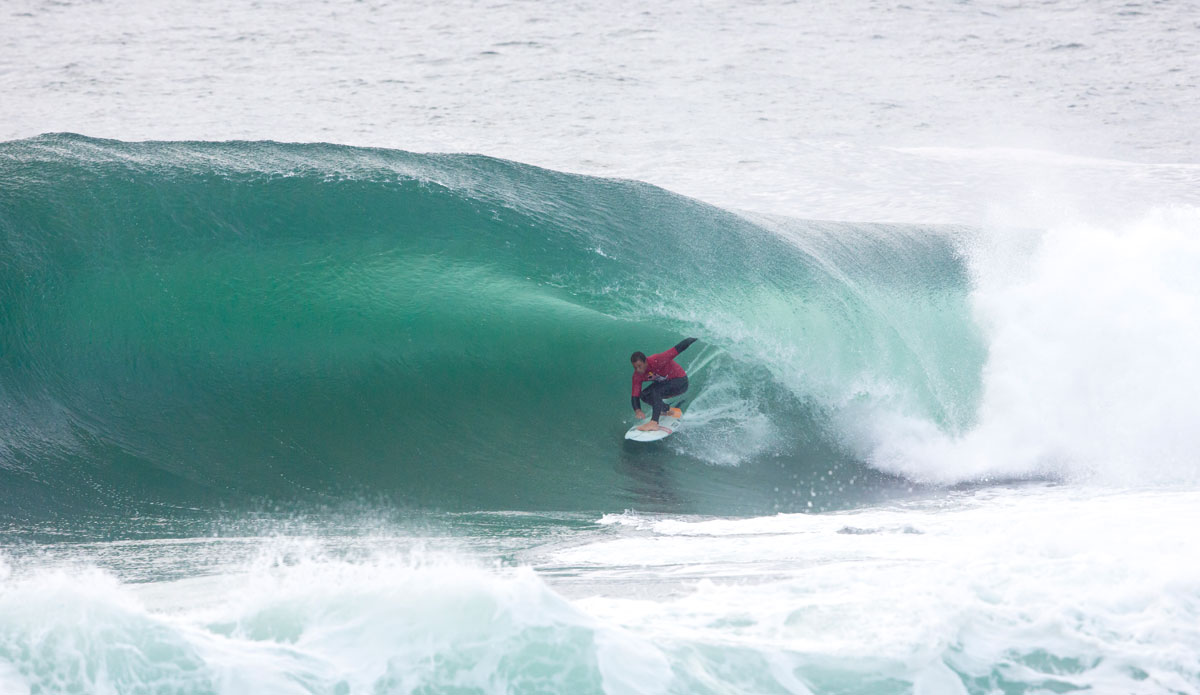 Ryan Hipwood under the lip. Photo: <a href=\"https://www.redbullcapefear.com/\"> Red Bull</a> 