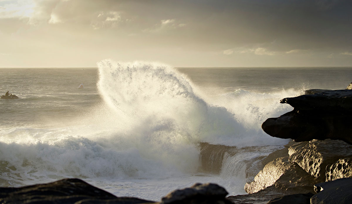 The backwash at Ours is both beautiful and dangerous. Photo: <a href=\"https://www.redbullcapefear.com/\"> Red Bull</a>