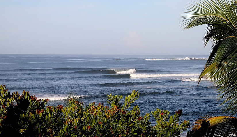 The world-class reef break is scheduled to pump for the duration of the contest. Photo: <a href=\"https://www.isawsg.com/\" target=_blank>Philippe Demarsan</a>.