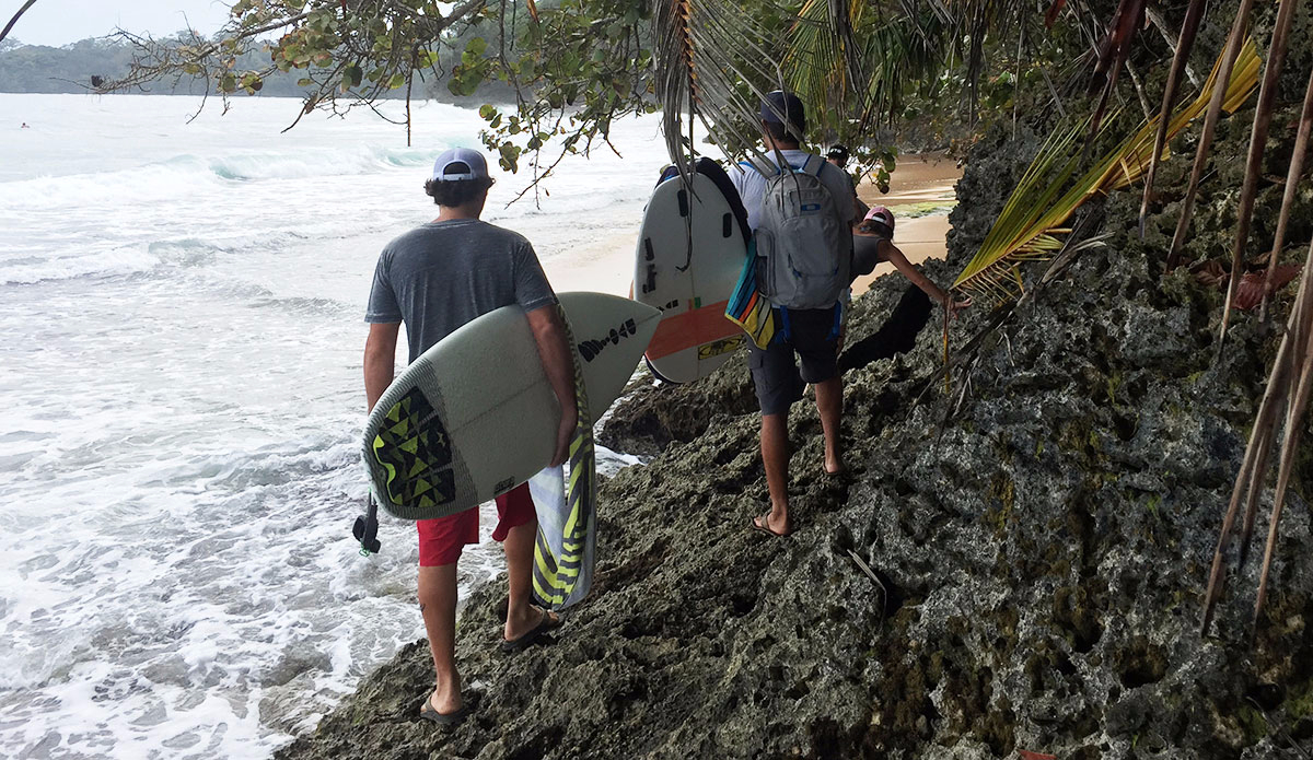 Trekking into the jungle on an adventure. Photo: <a href=\"https://www.duckvillageoutfitters.com/\"> Bob Hovey/Duck Village Outfitters</a>