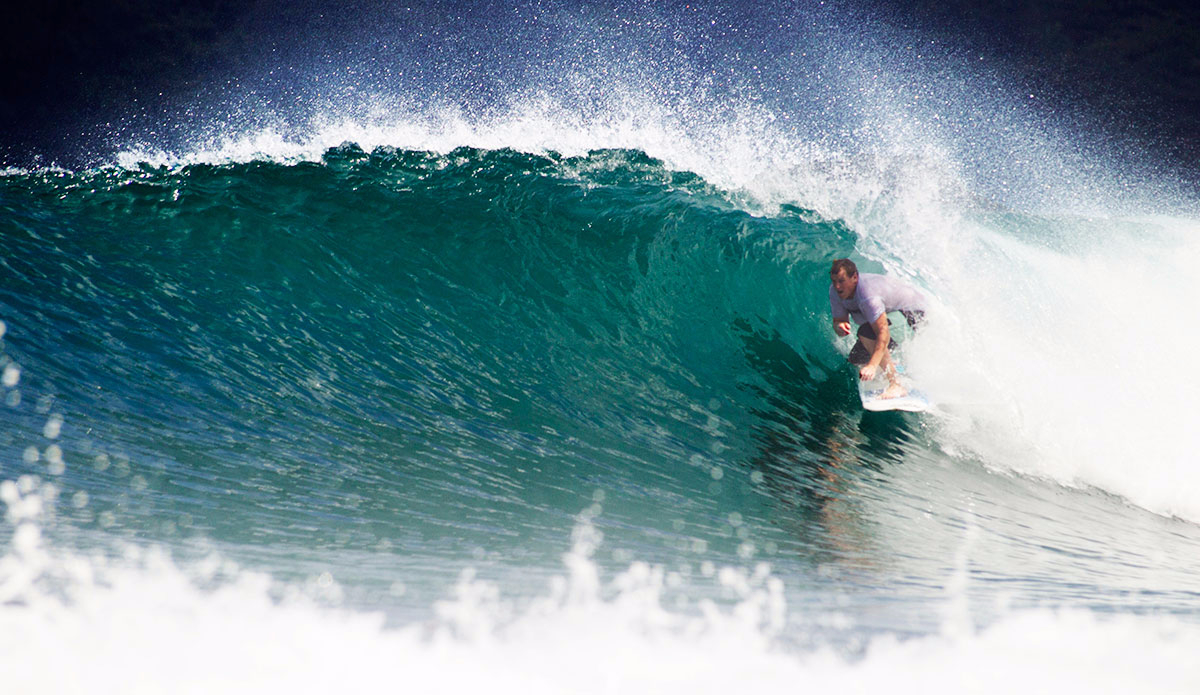 Seth Barrick getting slotted somewhere deep in the jungle. Photo: <a href=\"https://www.duckvillageoutfitters.com/\"> Bob Hovey/Duck Village Outfitters</a>