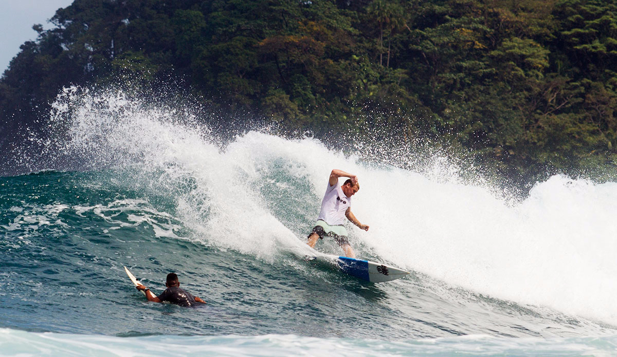 This guy and his friends let us crowd their normally uncrowded break with complete kindness and respect. Mucho gracias mi amigo.\" <a href=\"https://instagram.com/demerickmpbll/\">@demerickmpbll</a> checking out Seth\'s turn. Photo: <a href=\"https://www.duckvillageoutfitters.com/\"> Bob Hovey/Duck Village Outfitters</a>