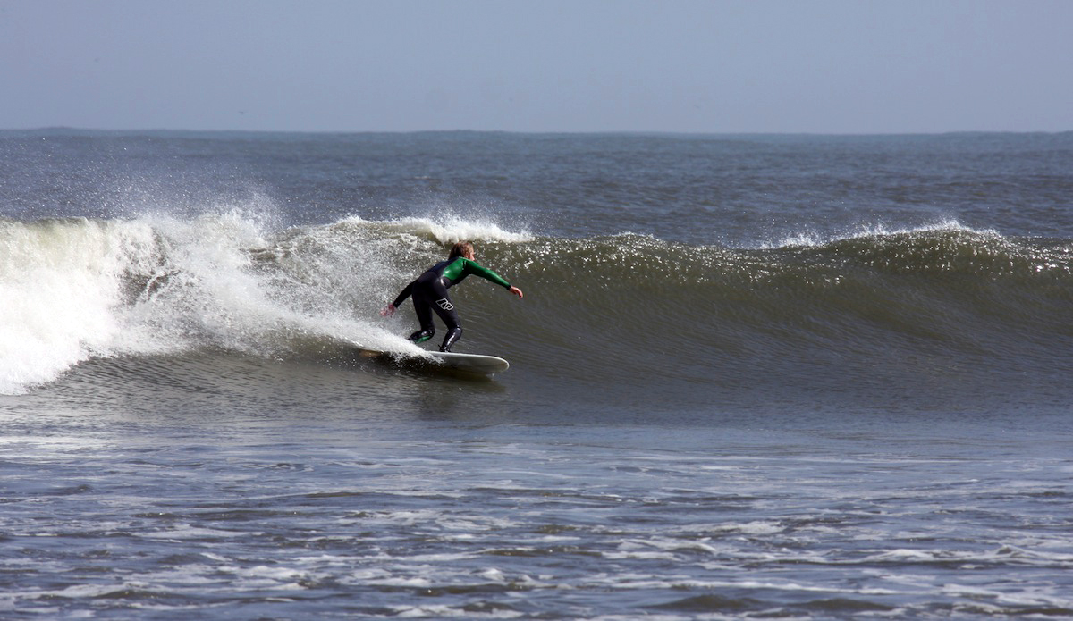Connecting into the inside section on the Simmons for bottom turn #23.
