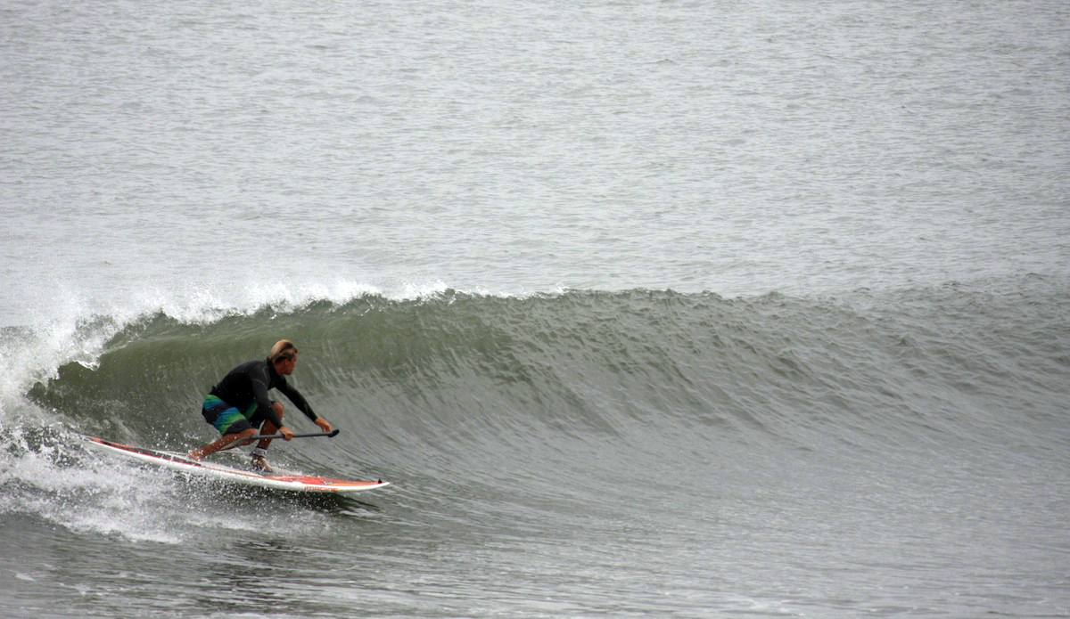 Damo, locked in halfway through his commute into town.