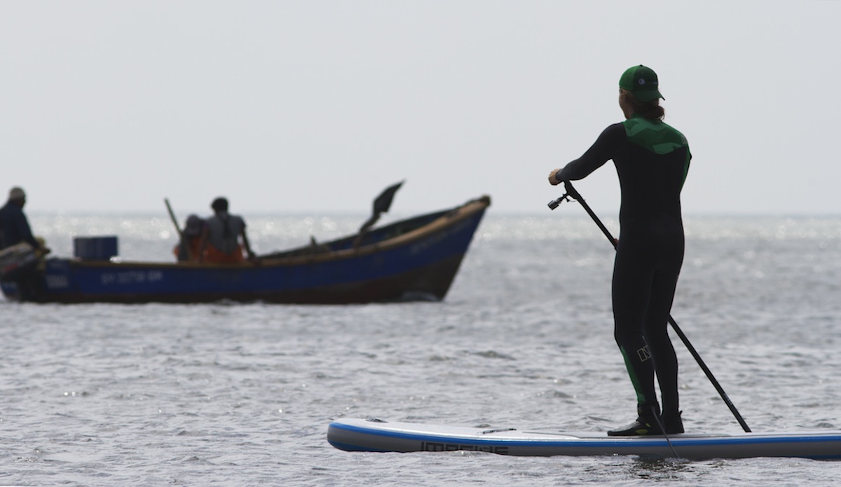 The fisherman here were super friendly. One day when it was particularly windy, a group of them came over and helped us hold the tarp down that we land the drone on. They mentioned something about trying to use it to find fish.