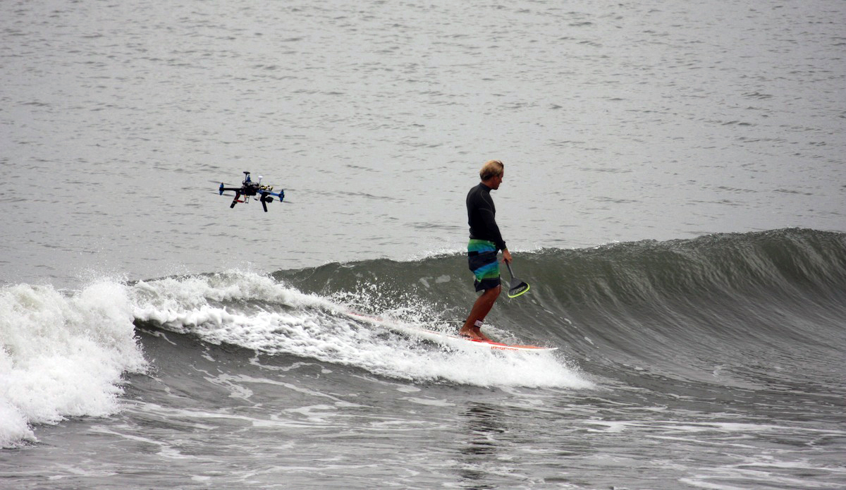 Like seemingly everybody else in the world, one of the main goals of the trip was to document the wave from above with a drone. With strong and persistent offshore winds, it\'s a tricky place to fly. When we first arrived, some locals told us that a group had been there a week before and crashed their quad copter into the surf. Luckily we had a <a href=\"https://3drobotics.com/\">Y6</a> and managed to survive the gusty winds.