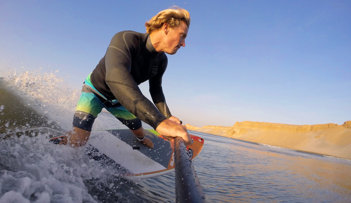 Chicama is undoubtedly SUP paradise. Strong currents in the lineup can make it challenging for prone surfers to stay in position and an exercise in misery to paddle back out after a long ride. The SUP solves both those problems and enables you to spend more time surfing and less time walking. Damo, stoked he brought his <a href=\"https://www.imaginesurf.com/\">Imagine Snap</a>