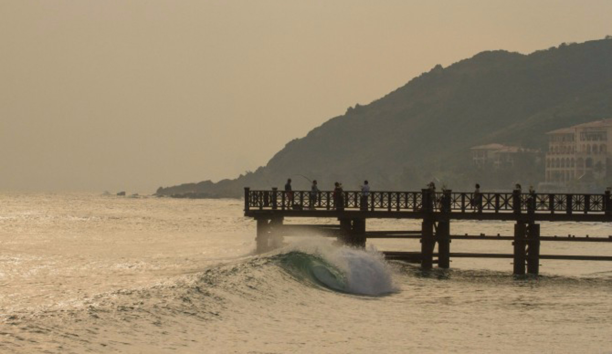Chinese pier break. Photo: Andrew Carruthers
