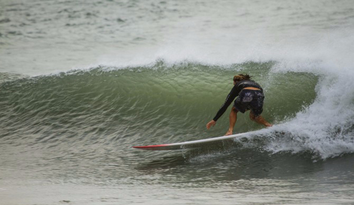Clinton Guest sets one up. Photo: Andrew Carruthers