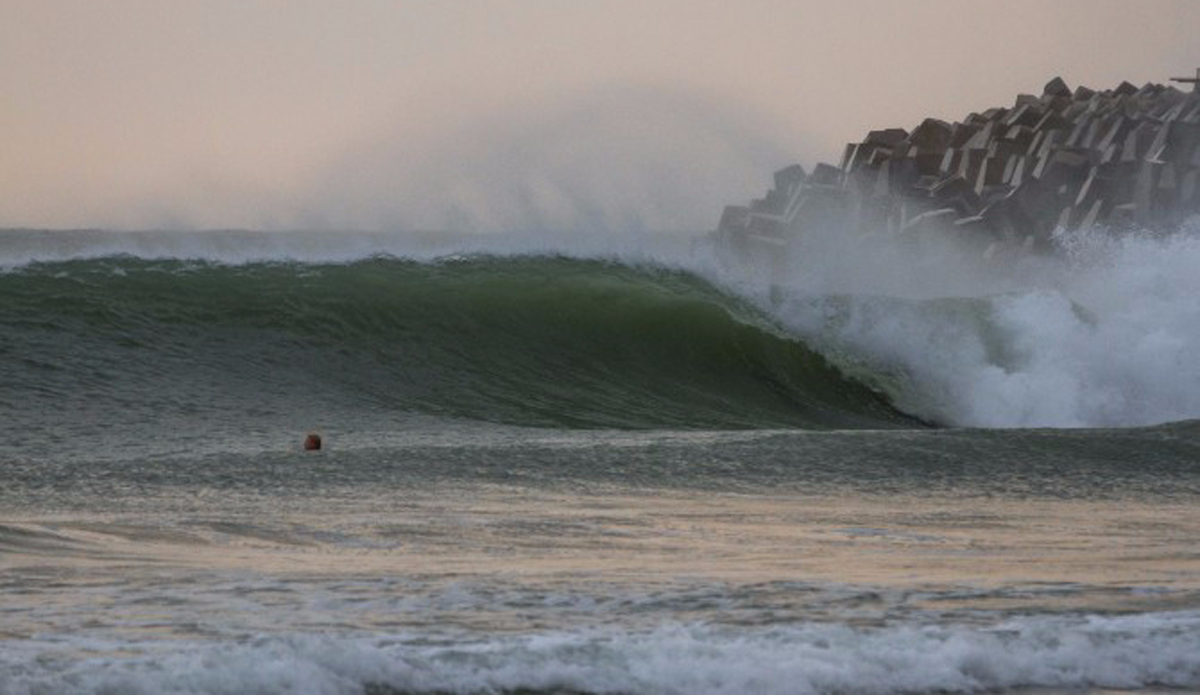 Perfect rock wall break. Photo: Andrew Carruthers
