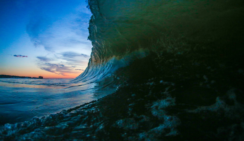 Barrel at dawn. Photo: <a href=\"https://www.chrisfrickphotography.com/\" target=_blank>Chris Frick</a>