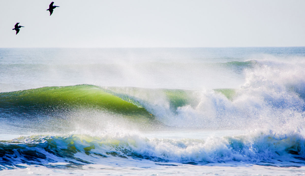 We all know the the feeling of anticipation the night before swell. Excitement takes over, phones go crazy- fingers crossed  the forecast holds the next morning. OBX. Photo: <a href=\"https://www.chrisfrickphotography.com/\">Chris Frick</a>