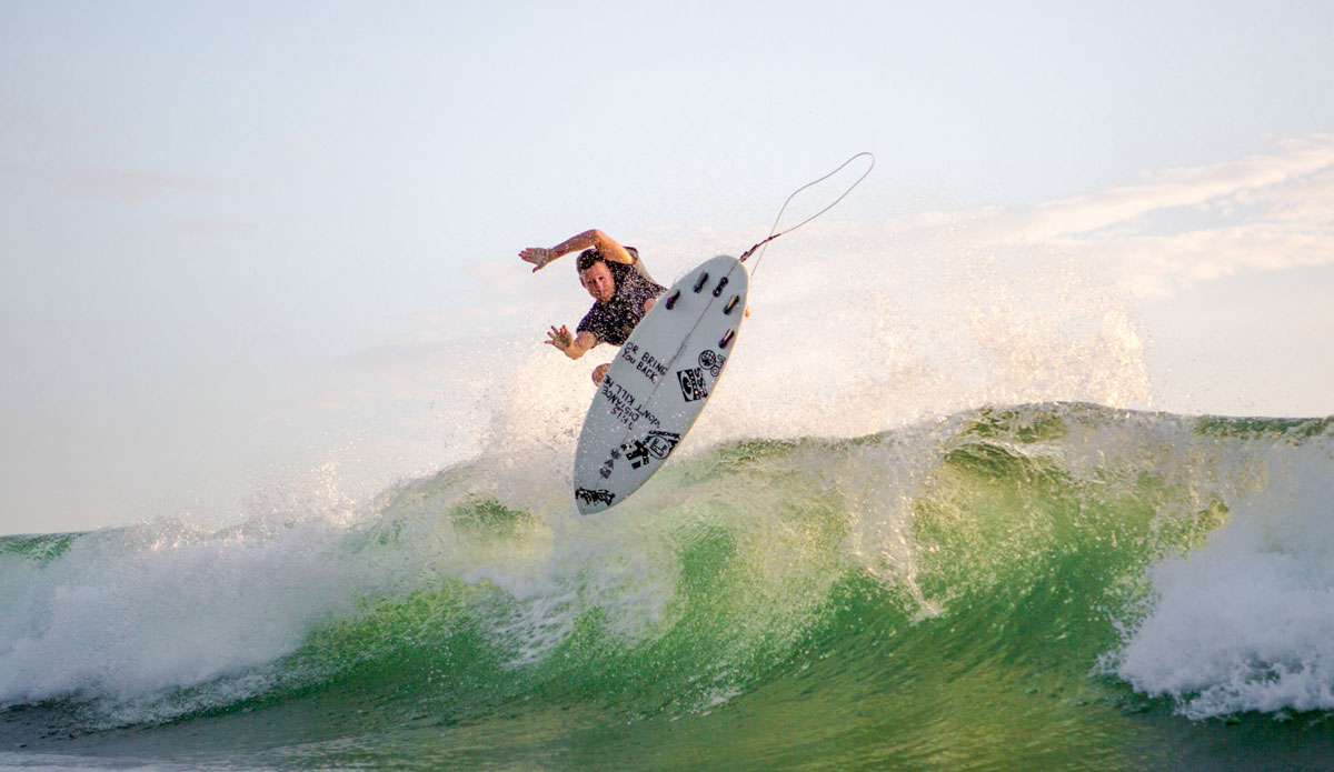 Jeff Myers, ambassador for Ability Board Co., getting in his morning stretch. Photo: <a href=\"https://www.chrisfrickphotography.com/\">Chris Frick</a>