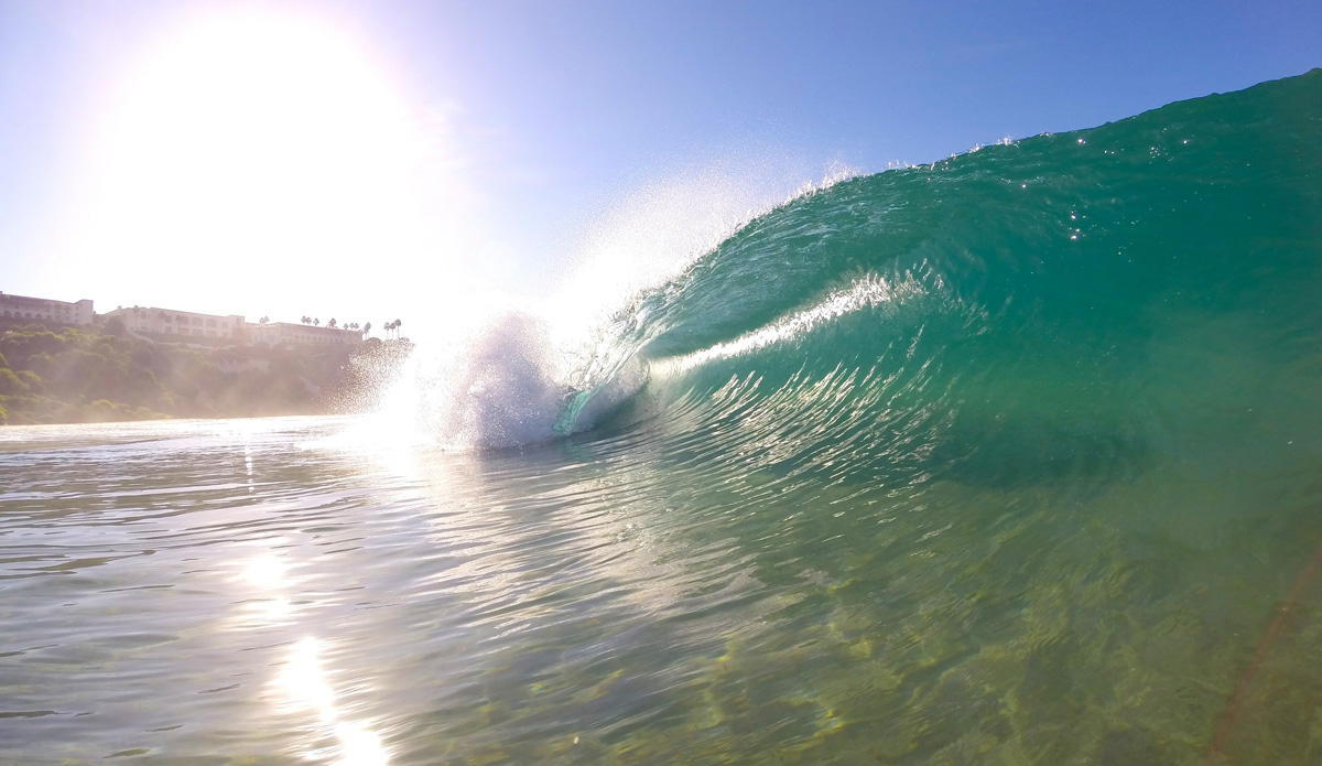 Early bird gets empty, glassy barrels.
