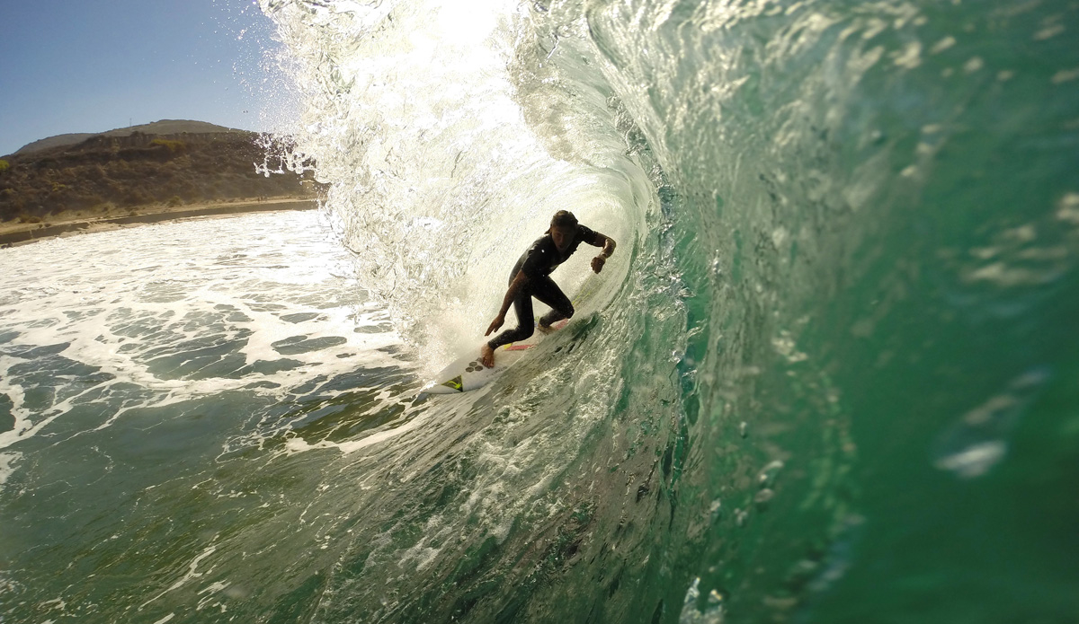 Mr. Robb is an expert barrel rider.