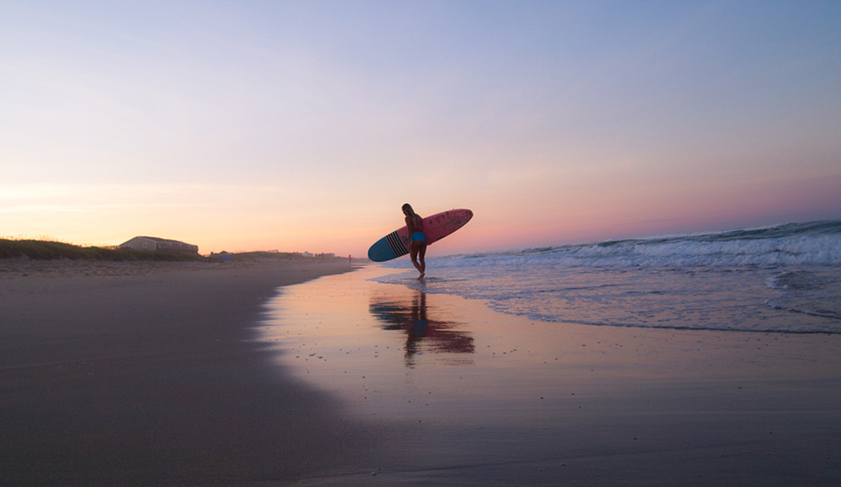 One last female silhouette somewhere on The Outer Banks.  
Photo: Chrissy Swain