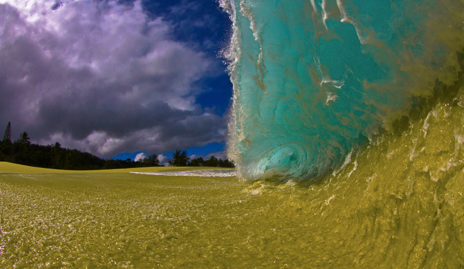 I was shooting these dry sand barrels all morning when out of nowhere this monster just starts sucking up right behind me. I knew I was going to get blasted which I did... but it was worth it. The shorebreak makes me feel like a kid again. Photo: <a href=\"https://www.christianlacuestaphotography.com\"> Christian LaCuesta</a>.