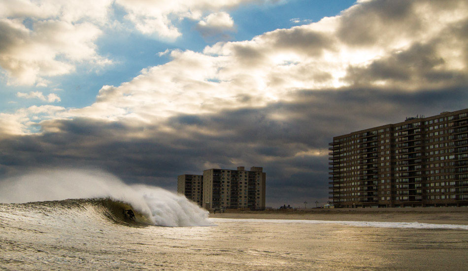 Alex Brooks going for a switch stance barrel in Monmouth County. Photo: <a href=\"https://christor.photoshelter.com/\" target=_blank>Christor Lukasiewicz</a>