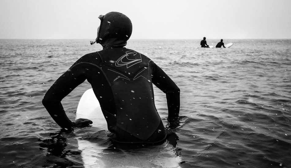 Shawn Zappo doing some logging in the snow. Photo: <a href=\"https://christor.photoshelter.com/\" target=_blank>Christor Lukasiewicz</a>