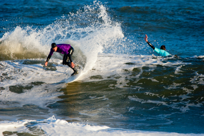 Eventual champ, Shawn Dodds gives a little shower to Townsend on the shoulder. Photo: Kyle Gronostajski