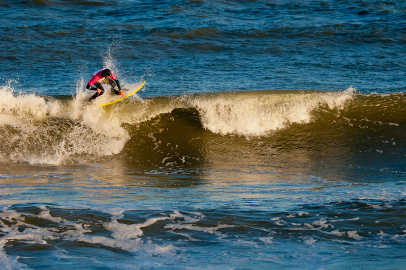 Tim Raimo handled all the lefts on his backside just fine. Photo: Kyle Gronostajski
