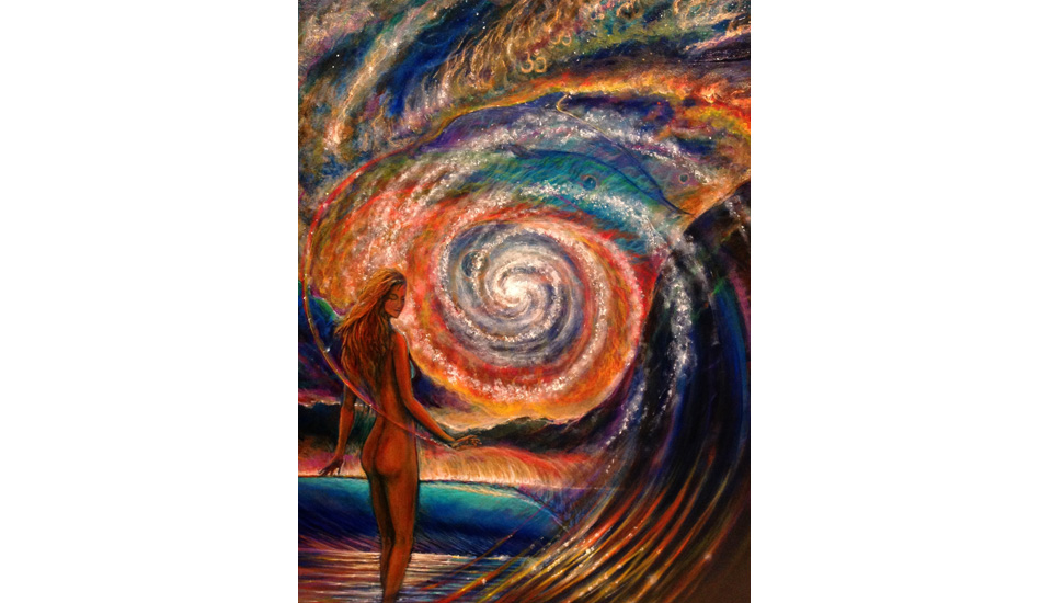 \"Vibrational Plains.\" 24\" x 36\". 2013.