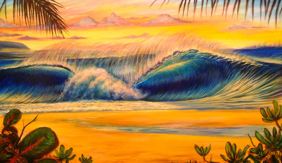 \"Color Bomb.\" 24\" x 36\". Commission for Ezra Sitt.