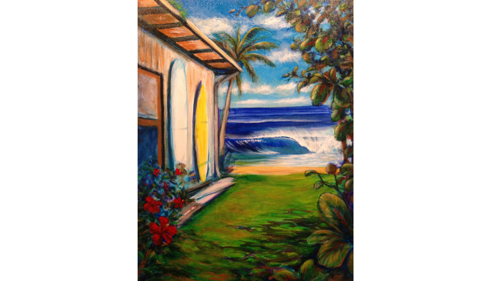 \"Shore Play.\" 18\" x 24\". 2013.