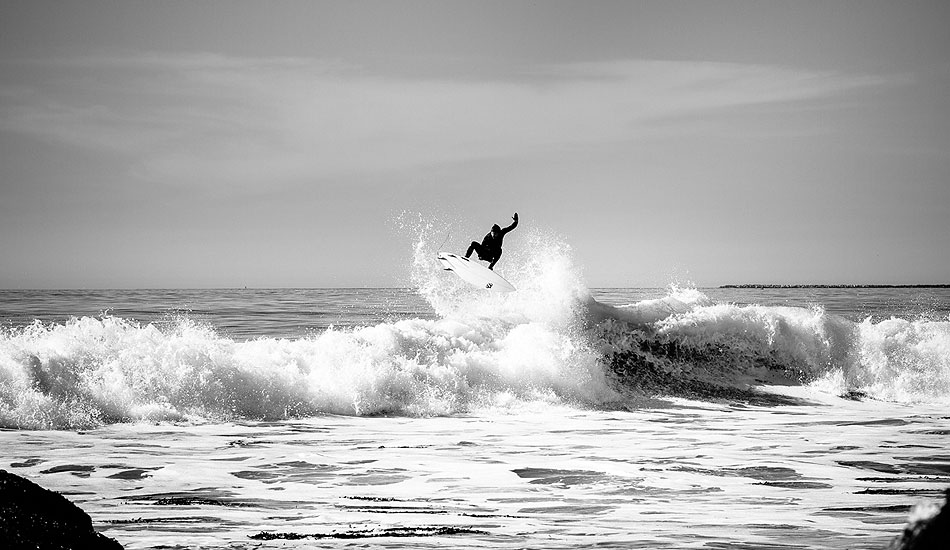 The Central Coast has its rippers, and this is one of them. Matt Wahl taking advantage of waves at home. Photo:<a href=\"https://www.colinnearman.com\">Colin Nearman</a>