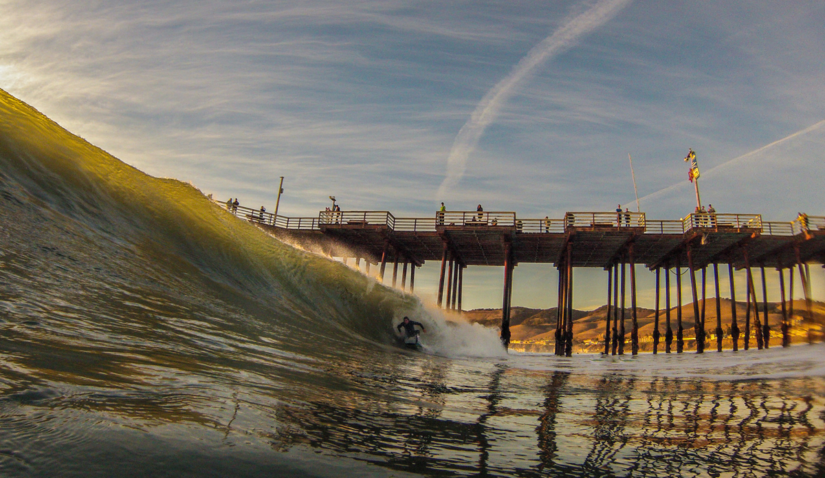 Local bodyboarders appreciate the big surf and nice weather. Photo: <a href=\"https://www.colinrothphoto.com\">Colin Roth</a>