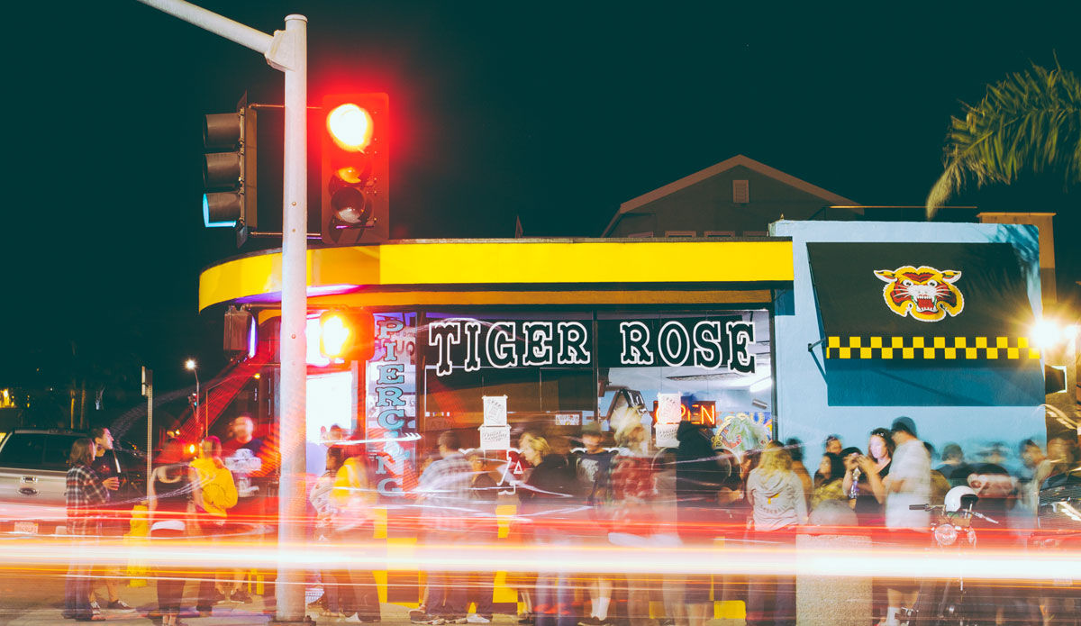 The tattoo community has grown in the world and now, more than ever, you see surfers and talent inside our lifestyle involved in the art. A block away from the beach, Tiger Rose Tattoo in Pismo Beach, CA hosted a charity event raising over $8,000 for the Women’s Shelter in San Luis Obispo. Amazing to see a shop inside a surf-driven town doing such great things.  Photo: <a href=\"https://www.colinnearman.com\">Colin Nearman</a>