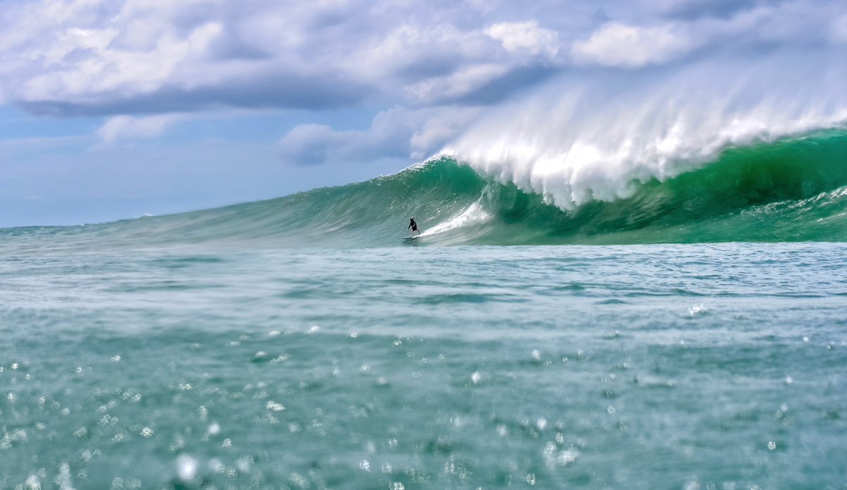 Down Under: Definitely my biggest day shooting in the water. This I thought I was sitting save and looked through the viewfinder to get the shot. Suddenly I realized that I miscalculated and started scrambling. Too late — ha ha. Photo: <a href=\"https://www.cwd-photography.com/\">Constantin Witt-Dörring</a>