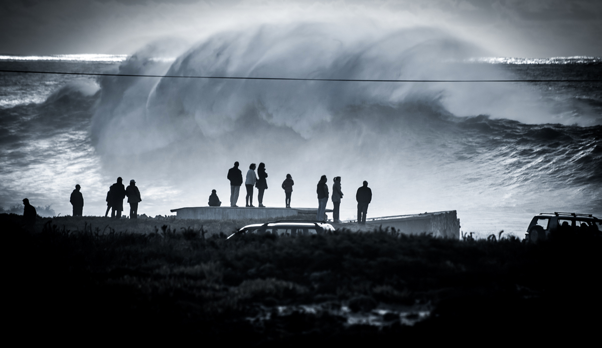 Cascais Monster: Portugal is becoming known for massive waves. This is one of them. I like putting things in perspective. Photo: <a href=\"http://www.cwd-photography.com/\">Constantin Witt-Dörring</a>