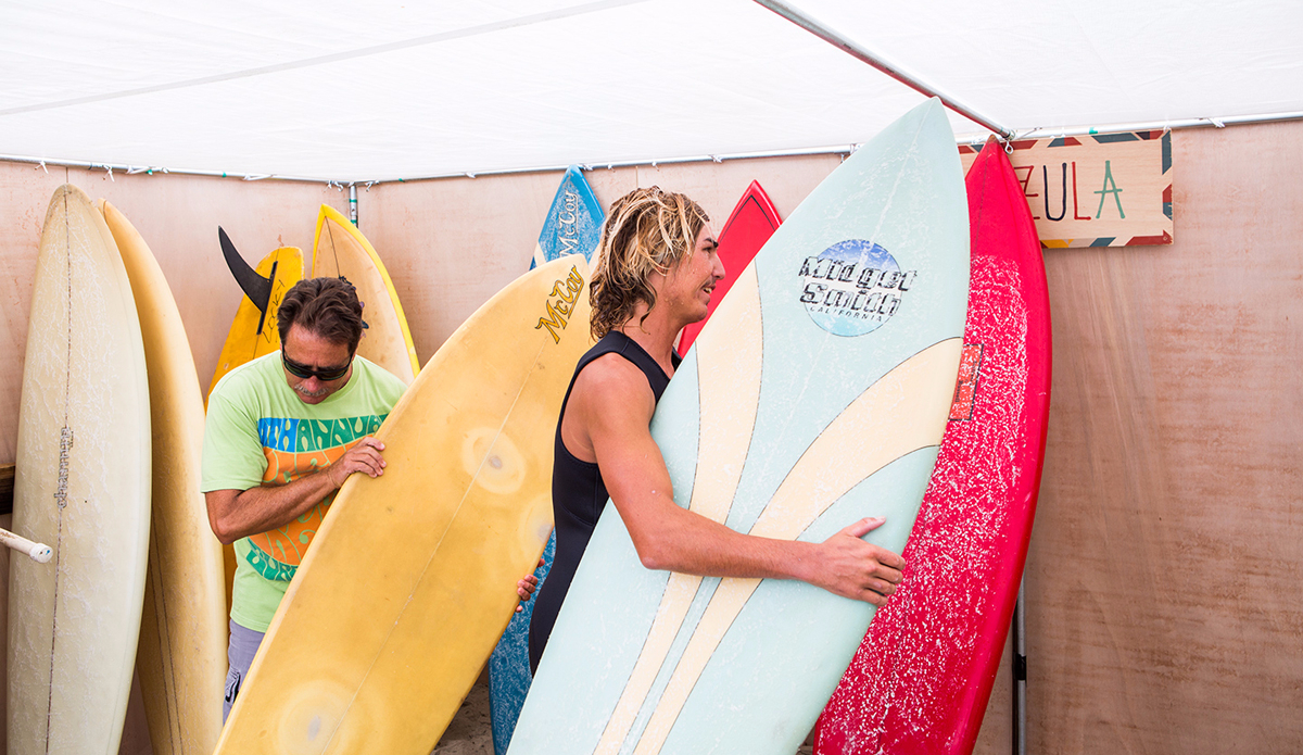 Shane-o happy with his pick. Photo: Kenny Hurtado