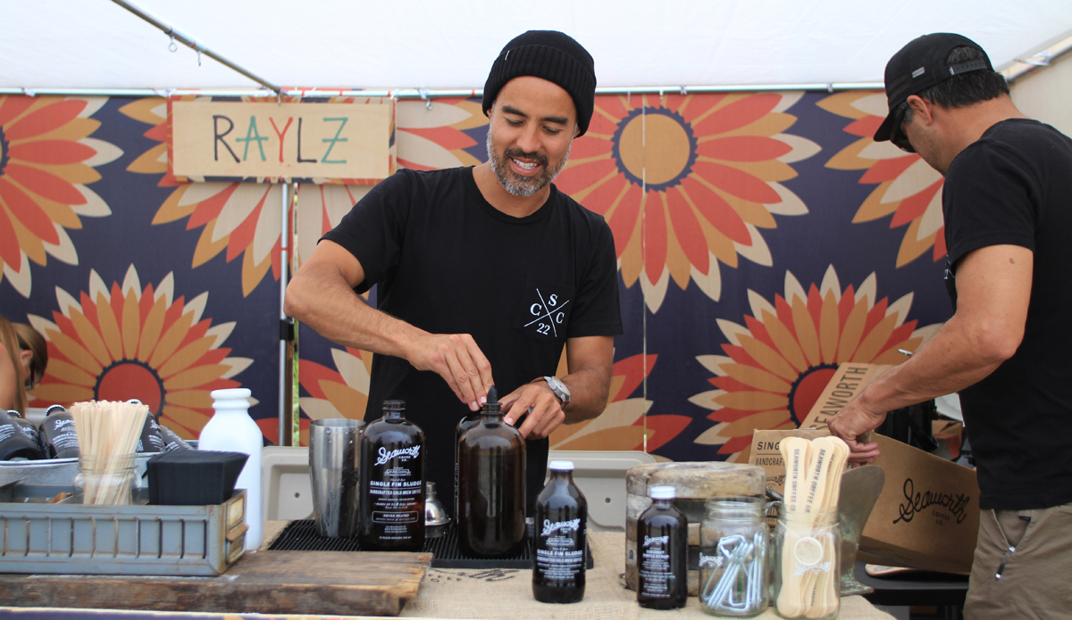 Seaworthy Coffee keeping everyone frothing with their delicious cold brew. Photo: Jason Naude