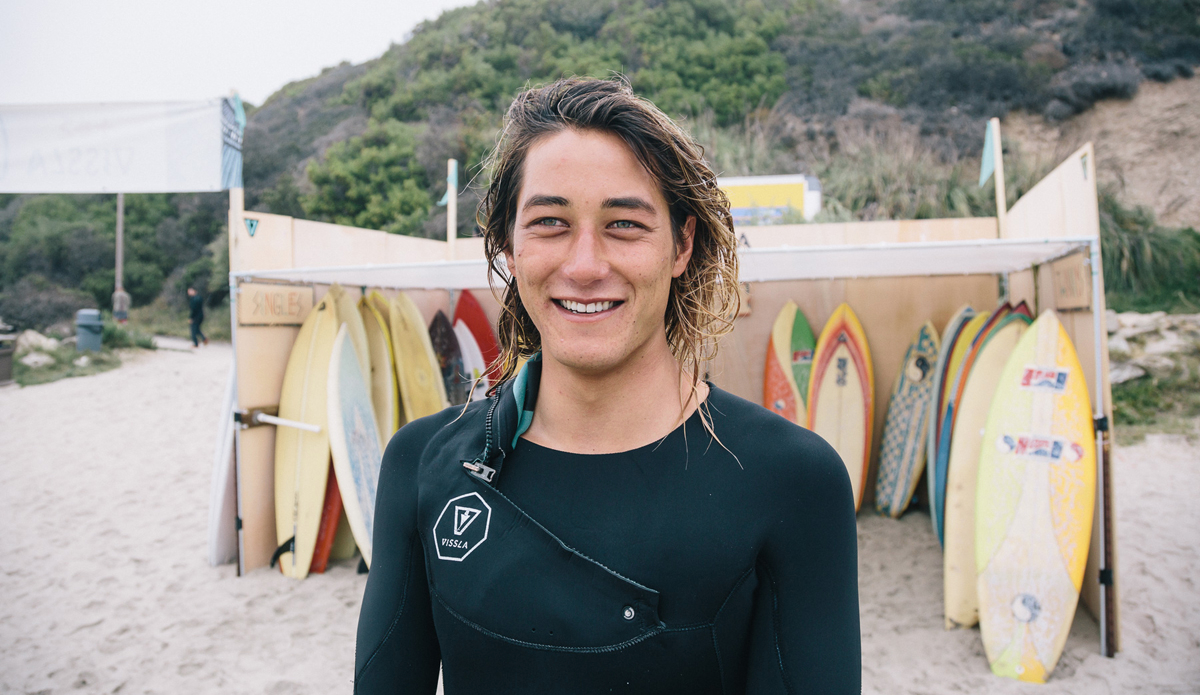 Derrick Disney was frothing all day. Photo: Miah Klein