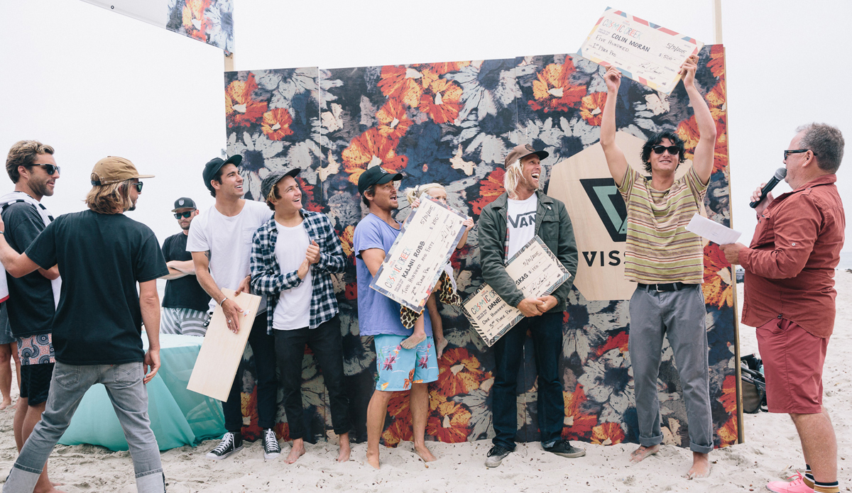 Everyone was a winner down at Creek last weekend. Colin Moran maybe a little more winning than others. Photo: Miah Klein