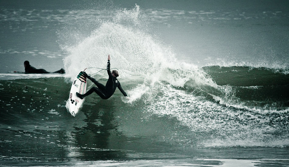 Alex Gray is one of the best all around surfers out there today. He will chase massive swells around the globe and charge monster waves one day, then show up in some place like New York and rip the beach break to pieces the next day. Photo: <a href=\"https://reddawnproductions.net/\" target=_blank>Evan Conway</a>.