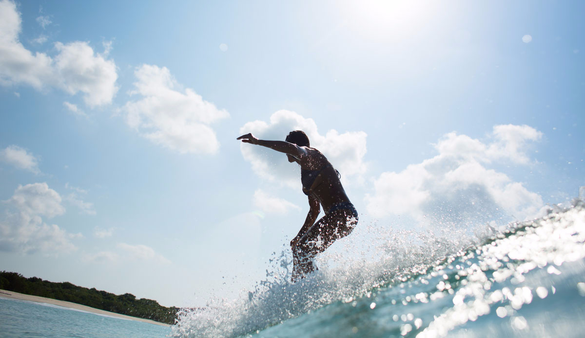 Kassia Meador, backlit and cruising. Photo: Soens