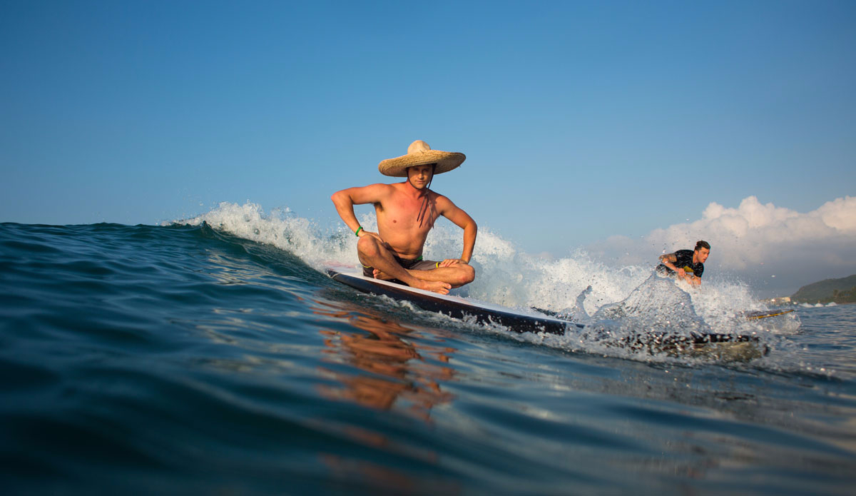 The doctors told Alex that his knee wasn’t ready for him to stand yet, so he found ways to improvise.  Photo: Soens