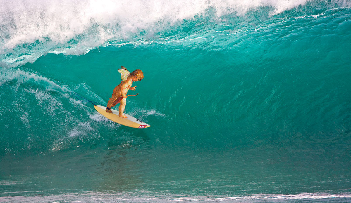 For such a small cupid, that\'s a very large barrel.