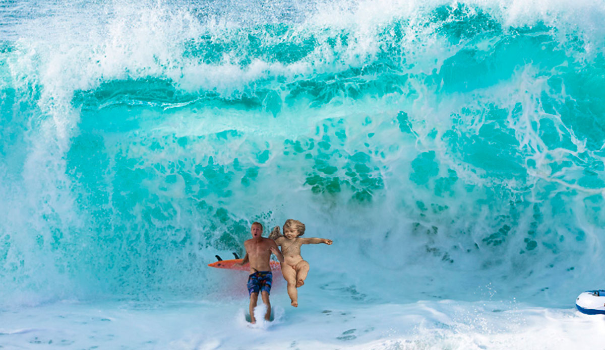 Jamie O\'Brien pulled this cupid into a thumper. 