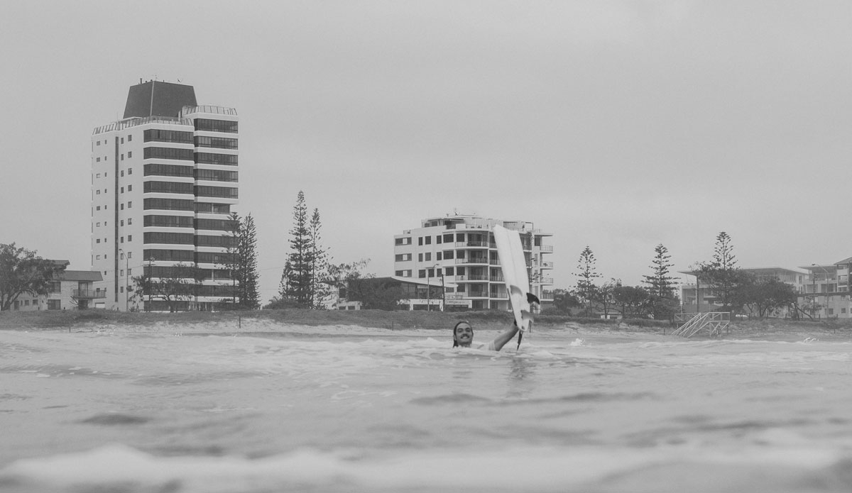Michael Gill with the afternoon\'s first victim. Photo: <a href=\"https://www.instagram.com/rubbedthelamp\"> Warwick Gow</a>