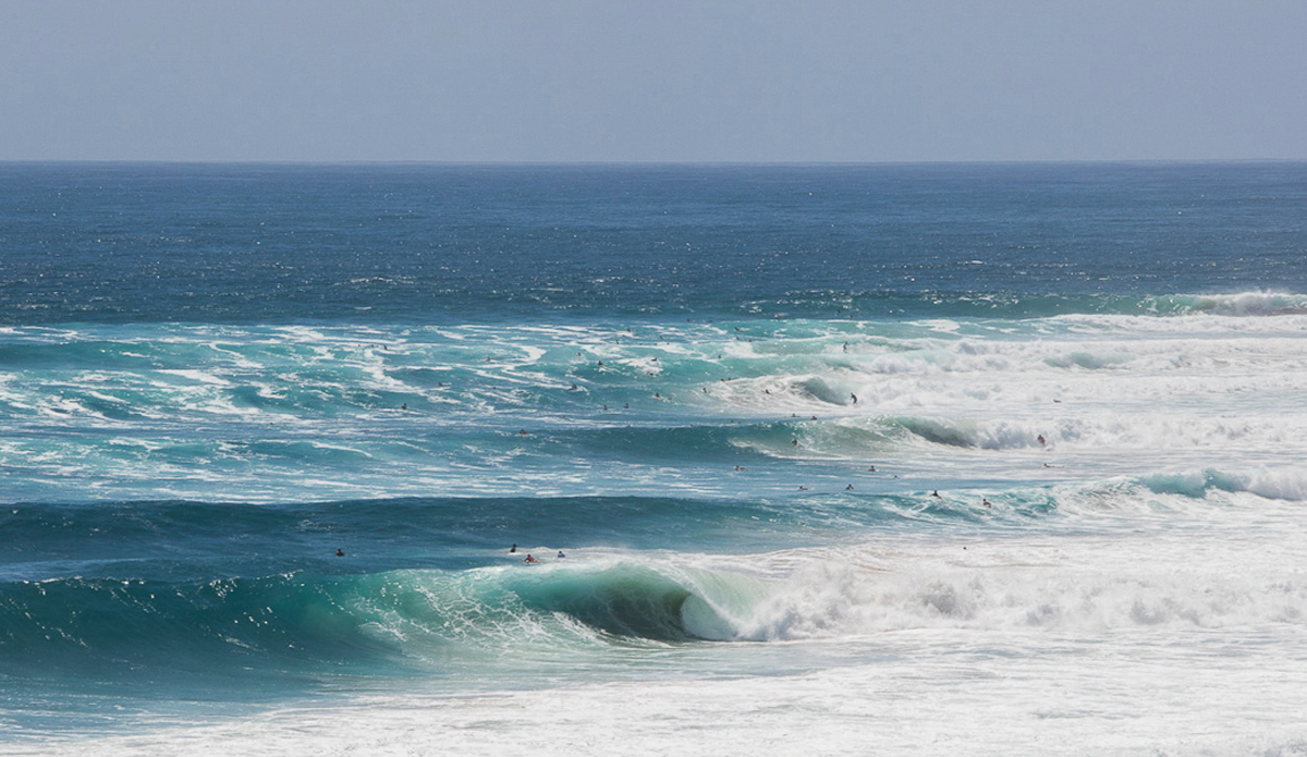 The famous sand bank taking a beating from Tropical Cyclone Winston.