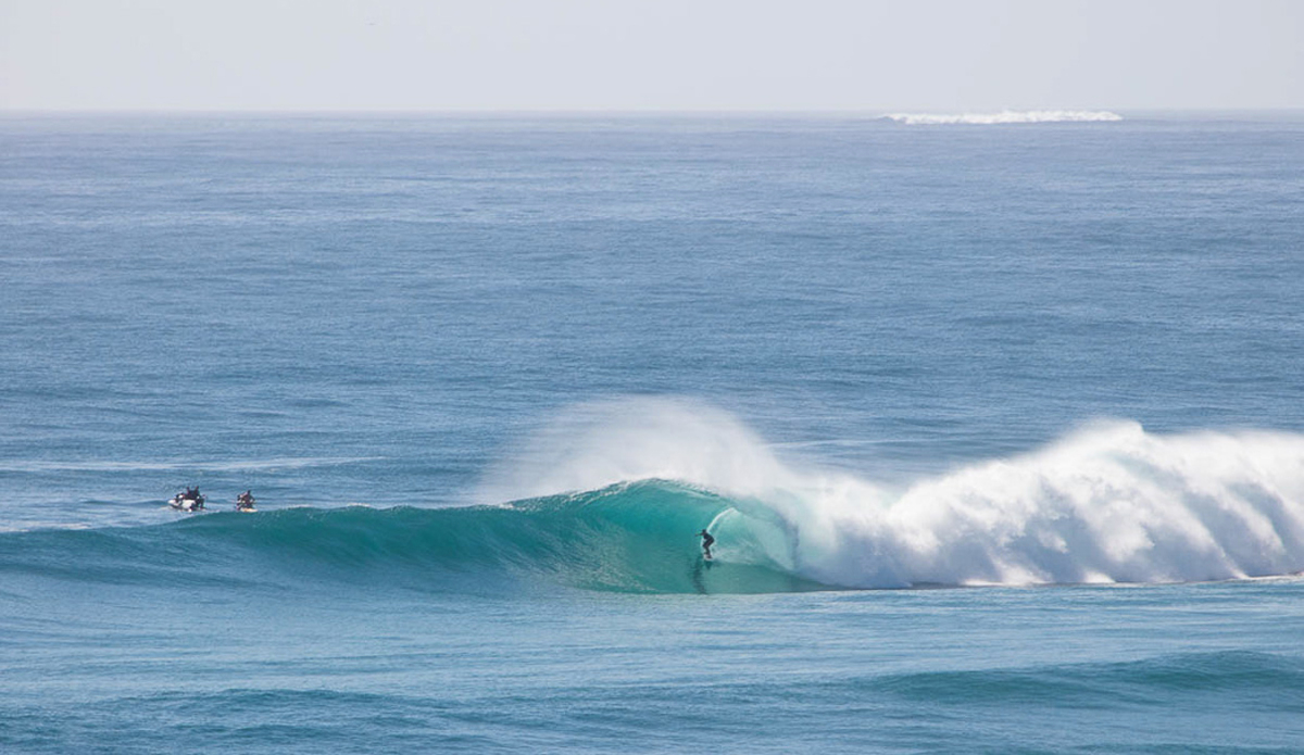 Reef break? Nothing but sand around these parts.