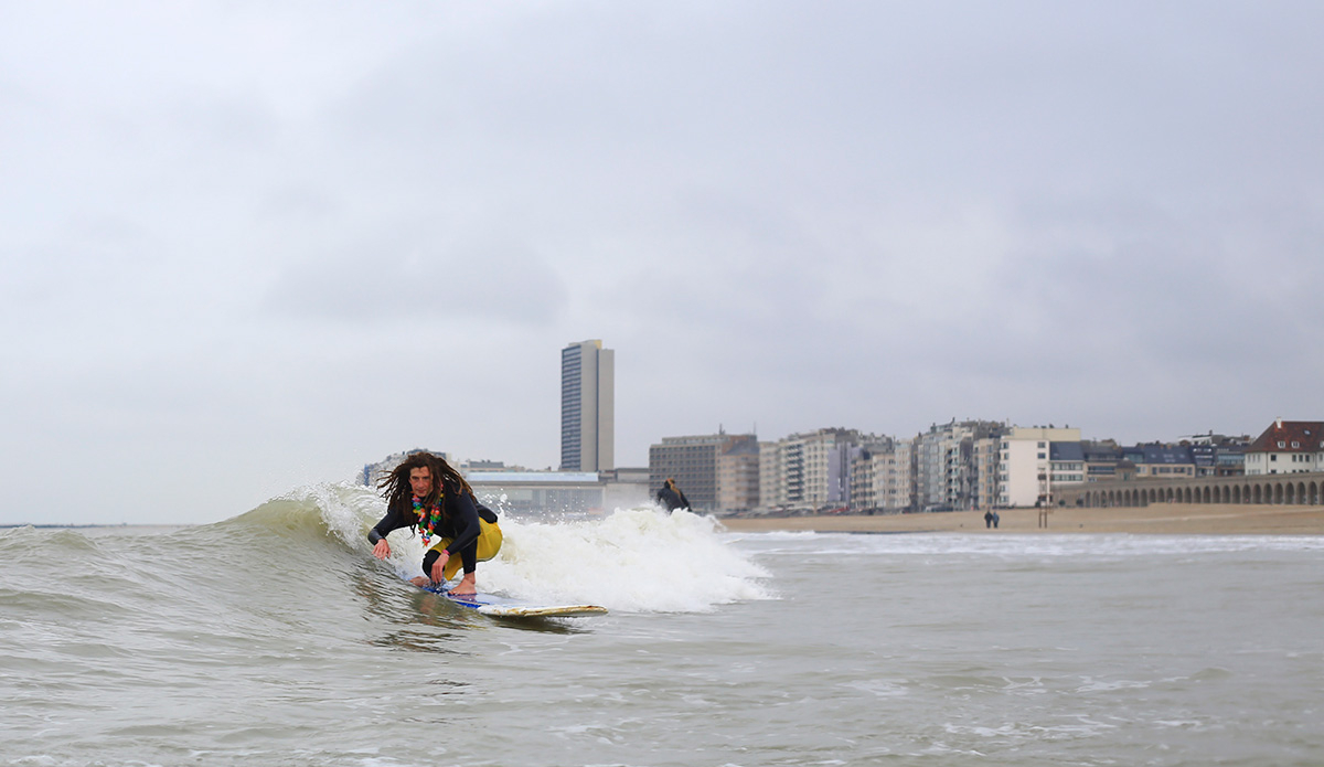 No matter how the conditions are, these local surfers don’t care! I learned as long as there are any waves at all, they will surf and have a great time. Photo: Damian Davila